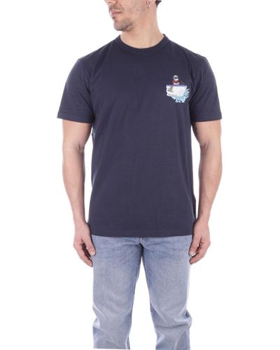 Woolrich T-shirt CFWOTE0128MRUT2926 - Bleu