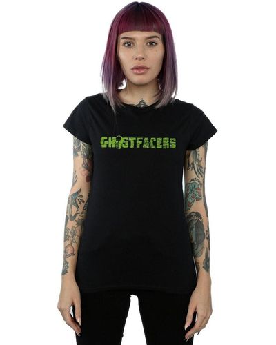 Super.natural T-shirt Ghostfacers Logo - Noir