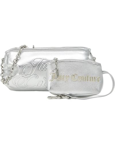 Juicy Couture Sac Brenda Borsa Donna Silver BEJBD5483WVPJ84 - Blanc