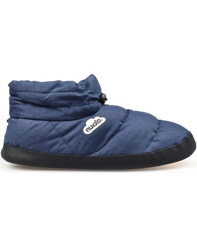 Nuvola Chaussons Boot Home Marbled Suela de Goma - Bleu