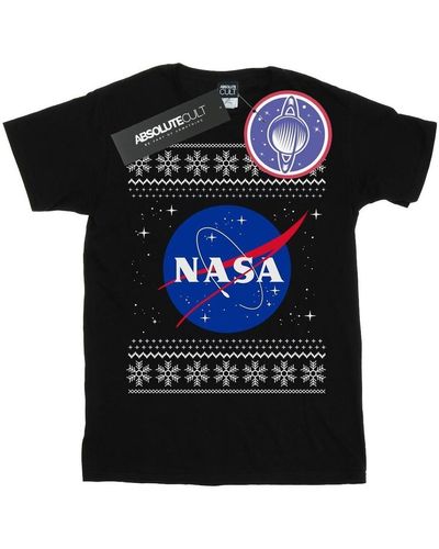 NASA T-shirt Classic Fair Isle - Noir
