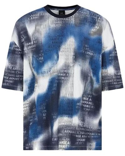 EAX T-shirt Tee-shirt - Bleu