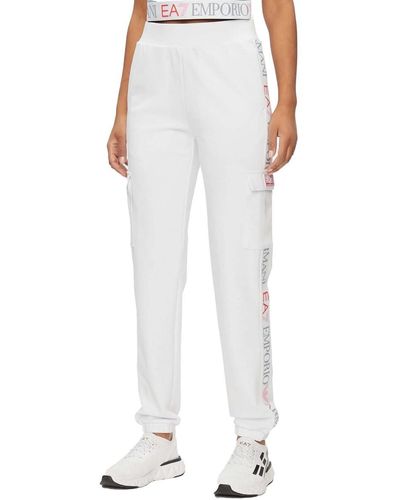 EA7 Pantalon Pantaloni - Blanc