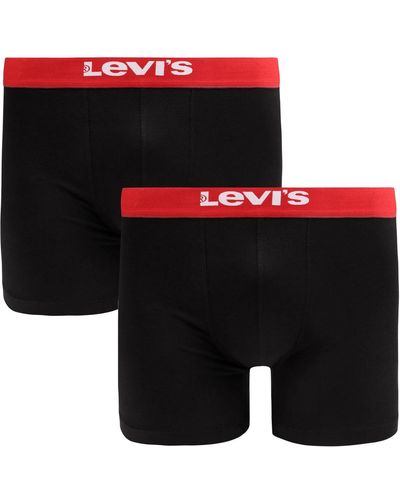 Levi's Caleçons Boxer-shorts Brief Lot de 2 Noir
