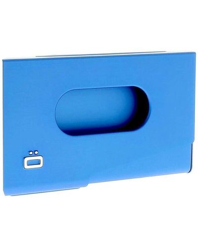 Ögon Designs Portefeuille Porte carte de visite One Touch - Bleu