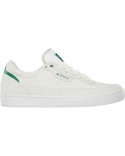 Emerica Chaussures de Skate GAMMA WHITE GREEN GUM - Blanc