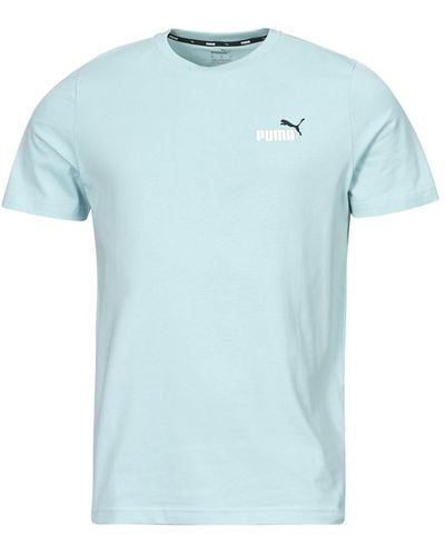 PUMA T-shirt ESS+ 2 COL SMALL LOGO TEE - Bleu