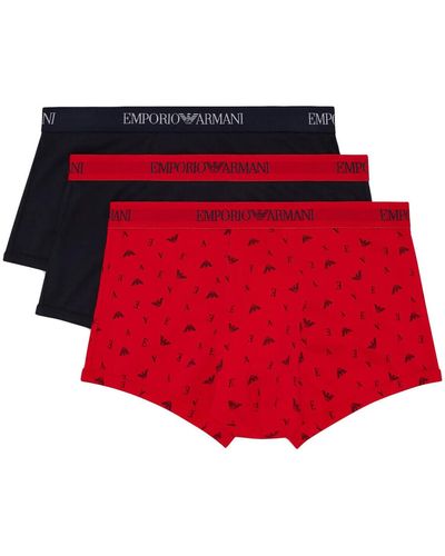 EA7 Boxers Pack 3 - Rouge