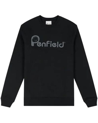 Penfield Sweat-shirt Sweatshirt Bear Chest Print - Noir