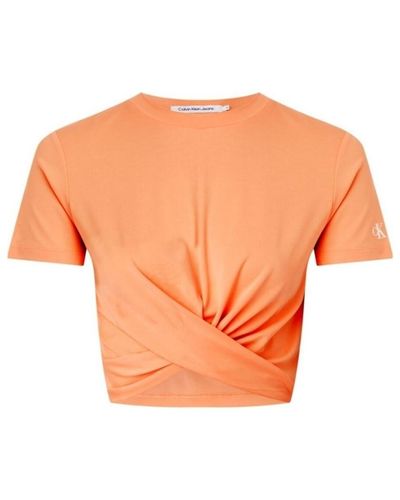 Calvin Klein T-shirt T shirt Ref 60256 SDD Orange