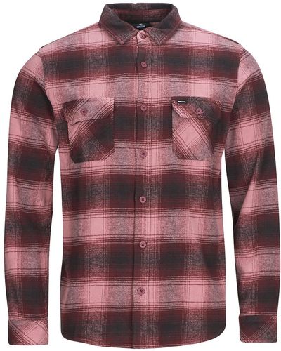 Rip Curl Chemise COUNT FLANNEL SHIRT - Rouge