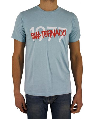 Billtornade T-shirt Print - Bleu