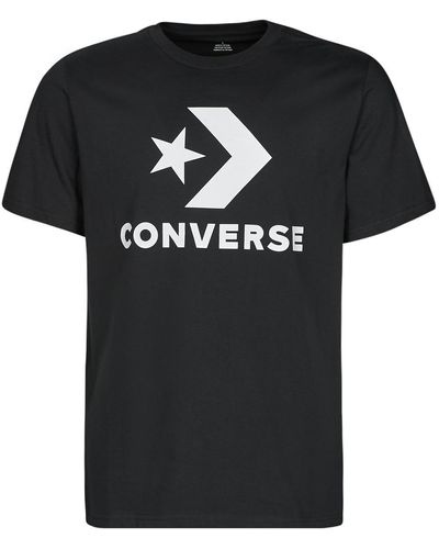 Converse T-shirt GO-TO STAR CHEVRON TEE - Noir
