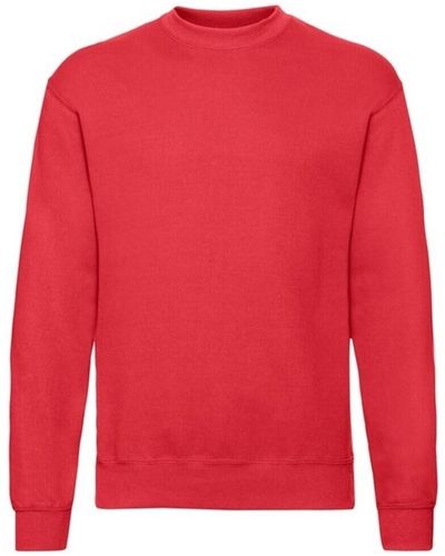 Fruit Of The Loom Sweat-shirt Classic 80/20 - Rouge