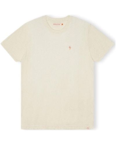Revolution T-shirt T-Shirt Regular 1364 FLA - Off White/Mel - Blanc