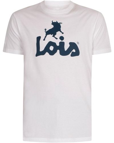 Lois T-shirt Logo T-shirt classique - Blanc