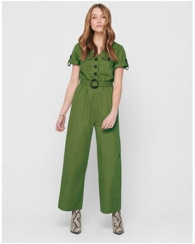 ONLY Combinaisons Helen Ancle Jumpsuit - Martini Olive - Vert