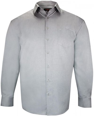 Doublissimo Chemise chemise forte taille unie lisio gris