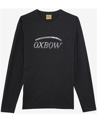 Oxbow T-shirt Tee-shirt manches longues imprimé P2THIOG - Noir