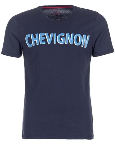 Chevignon MARCEL TEE hommes T-shirt en bleu