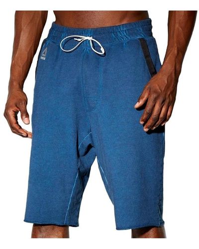 Reebok Pantalon Combat Noble Fight Washed - Bleu