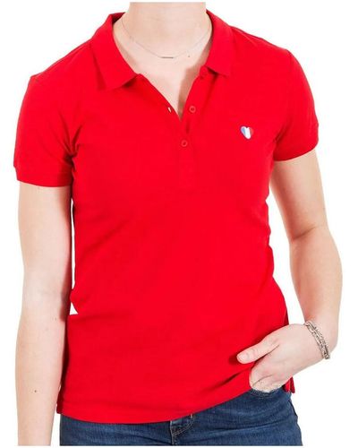 Teddy Smith T-shirt POLO PILOCO - Rouge