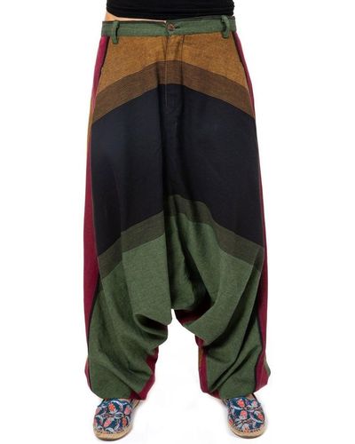 Fantazia Pantalon Sarouel original mixte ethnique colore Jakarta - Multicolore