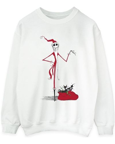Nightmare Before Christmas Sweat-shirt Christmas Presents - Blanc