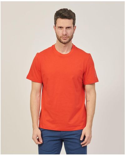 Suns T-shirt T-shirt coupe classique avec logo sur la manche - Rouge