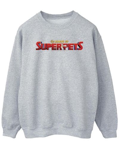 Dc Comics Sweat-shirt DC League Of Super-Pets Movie Logo - Gris