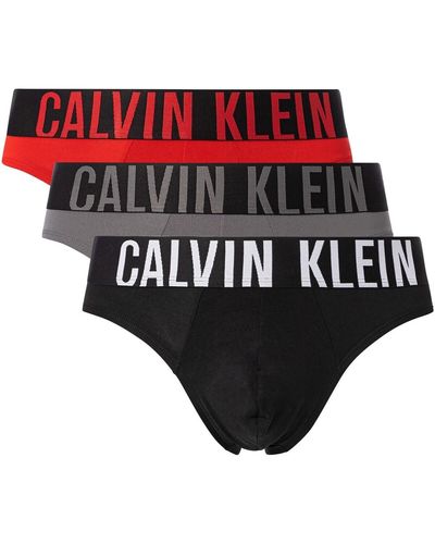 Calvin Klein Slips Lot de 3 slips Intense Power Hip - Noir