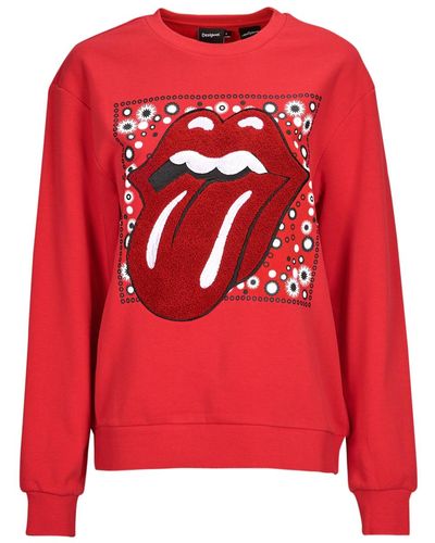 Desigual Sweat-shirt THE ROLLING STONES RED - Rouge