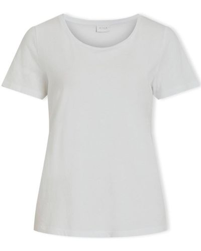 Vila Sweat-shirt Noos Top Sus O-Neck - Optical Snow - Blanc