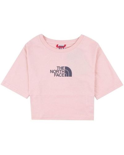 The North Face T-shirt GHYÈ_ BNHGG SS CROPPED GRAPHIC TEE - Rose