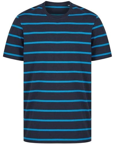 FRONT ROW SHOP T-shirt FR136 - Bleu