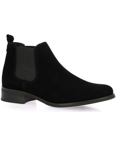 So Send Boots Boots cuir velours - Noir