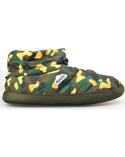 Nuvola Chaussons Boot Home Printed 21 Camuffare - Vert