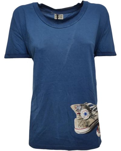 Converse T-shirt 6SD610A - Bleu