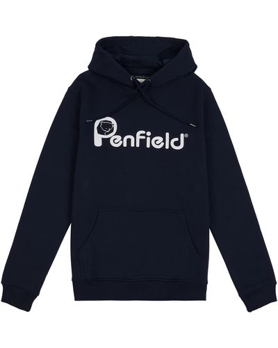 Penfield Sweat-shirt Sweatshirt à capuche Bear Chest Print - Bleu