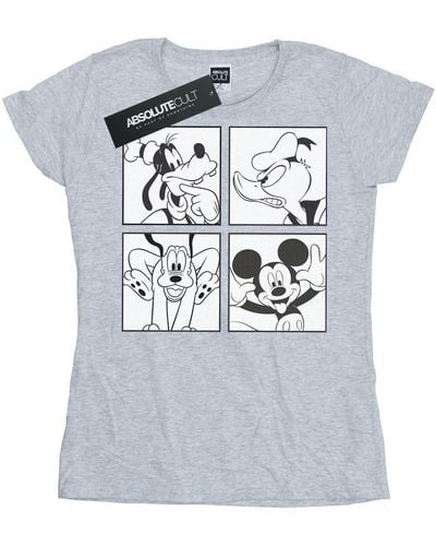 Disney T-shirt Mickey, Donald, Goofy And Pluto Boxed - Gris