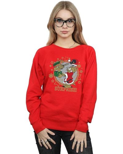 Dessins Animés Sweat-shirt Christmas Surprise - Rouge