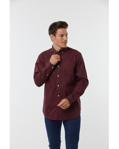 Lee Cooper Chemise Chemise DORIC Red blood - Rouge