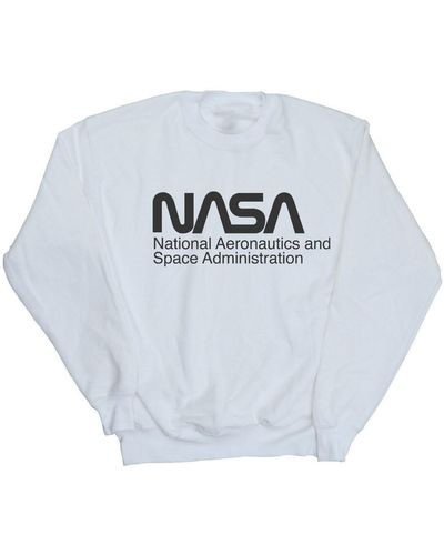 NASA Sweat-shirt Logo One Tone - Bleu