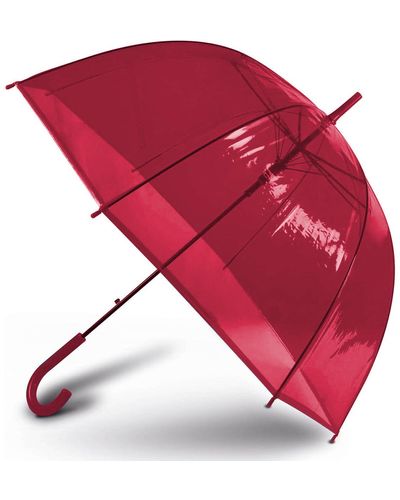 Kimood Parapluies Transparent - Rouge