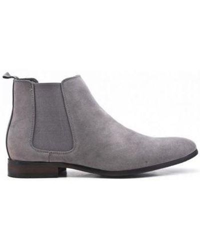 Uomo Design Boots Bottines en suédine gris