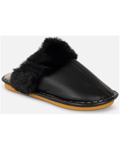 Kebello Chaussons Chaussons mules H Noir