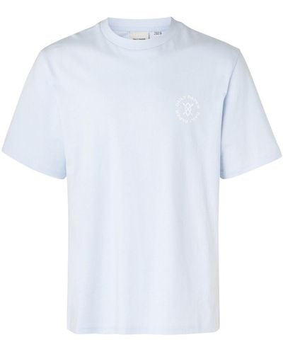 Daily Paper T-shirt T-Shit Circle bleu