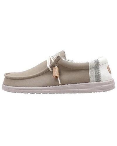 Hey Dude Chaussures bateau WALLY LINEN NATURAL - Multicolore