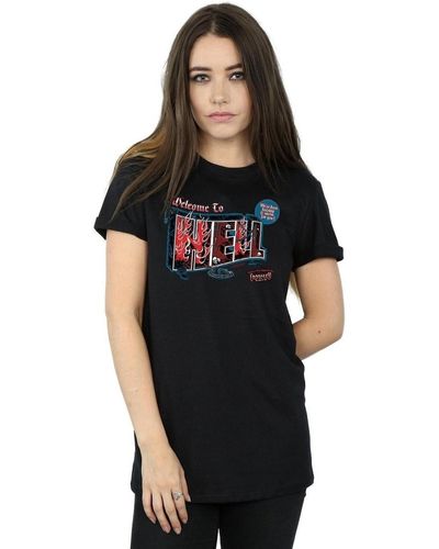 Super.natural T-shirt Welcome To Hell - Noir