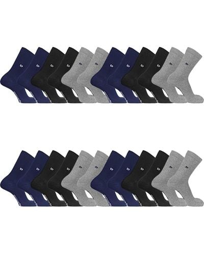 Pierre Cardin Chaussettes Lot de 12 Paires de chaussettes de ville unies modèle PC 00399 - Bleu